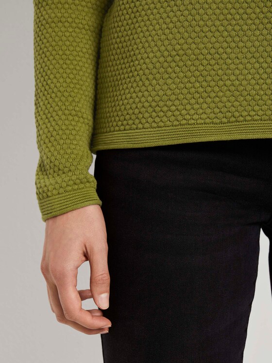 Strukturierter Pullover - Frauen - wood green Strukturierter Pullover - Frauen - wood green - 10 - TOM TAILOR