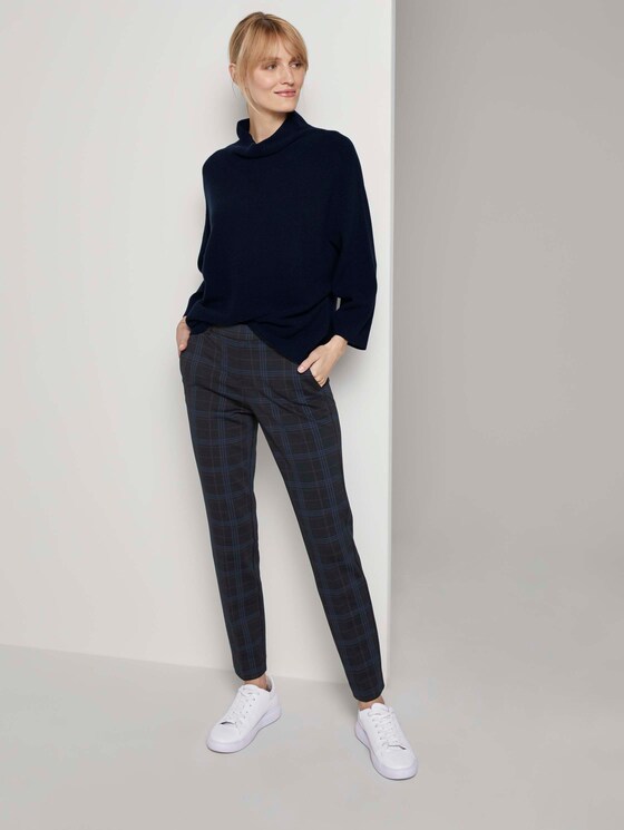 Strukturierter Pullover mit Stehkragen - Frauen - Sky Captain Blue Strukturierter Pullover mit Stehkragen - Frauen - Sky Captain Blue - 3 - TOM TAILOR