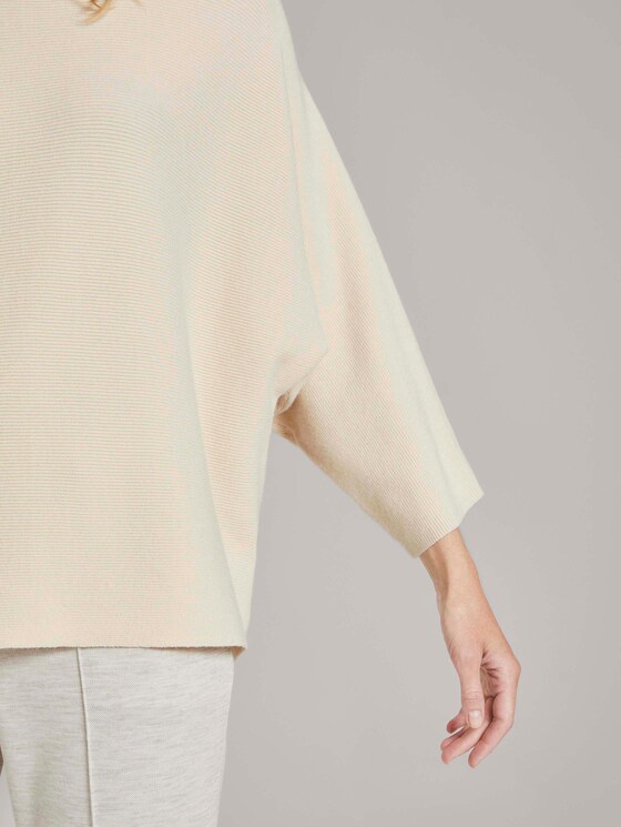 Strukturierter Pullover mit Stehkragen - Frauen - warm sand beige Strukturierter Pullover mit Stehkragen - Frauen - warm sand beige - 10 - TOM TAILOR