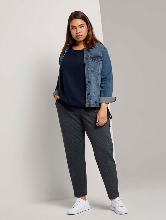 Curvy - 3/4-Arm Bluse mit Tunnelzug - Frauen - Sky Captain Blue Curvy - 3/4-Arm Bluse mit Tunnelzug - Frauen - Sky Captain Blue - 3 - My True Me