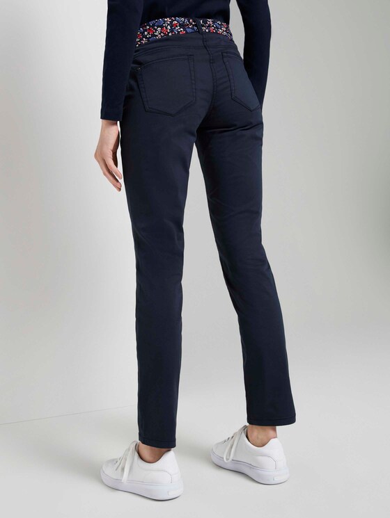 Alexa Slim Jeans mit Bindegürtel - Frauen - Sky Captain Blue Alexa Slim Jeans mit Bindegürtel - Frauen - Sky Captain Blue - 2 - TOM TAILOR