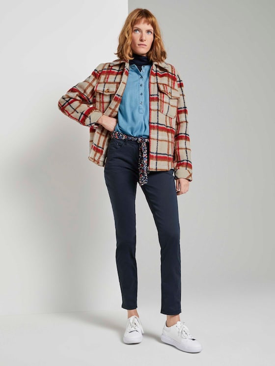 Alexa Slim Jeans mit Bindegürtel - Frauen - Sky Captain Blue Alexa Slim Jeans mit Bindegürtel - Frauen - Sky Captain Blue - 3 - TOM TAILOR