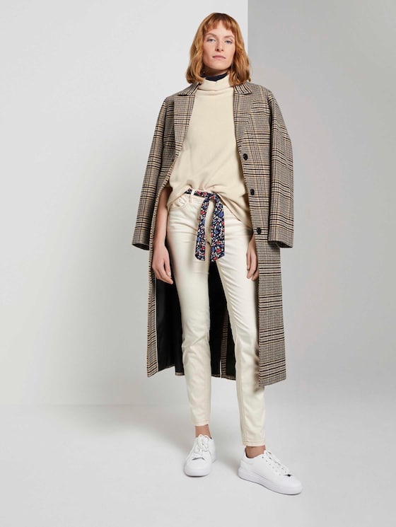 Alexa Slim Jeans mit Bindegürtel - Frauen - warm sand beige Alexa Slim Jeans mit Bindegürtel - Frauen - warm sand beige - 3 - TOM TAILOR