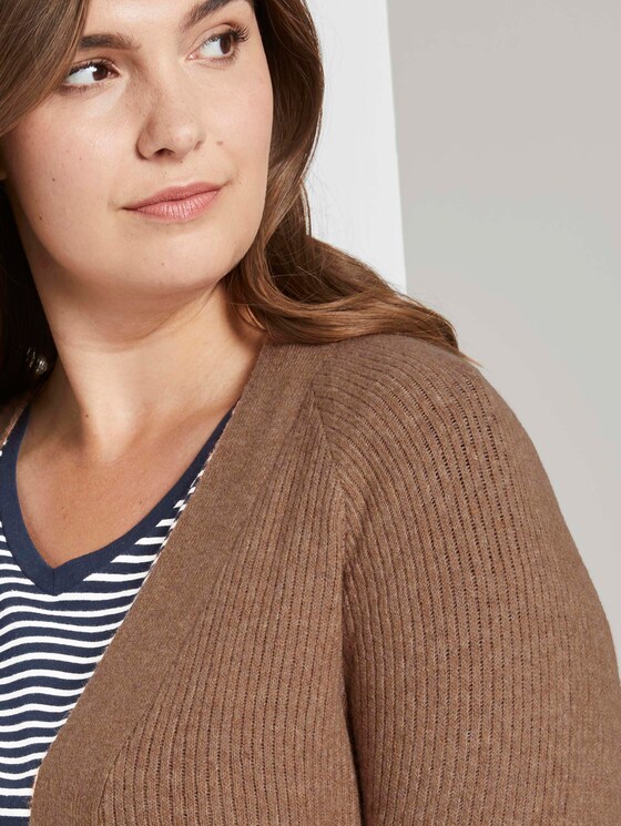 Langer Cardigan mit Raglan-Ärmeln - Frauen - Hay Beige Non-Solid Langer Cardigan mit Raglan-Ärmeln - Frauen - Hay Beige Non-Solid - 9 - My True Me