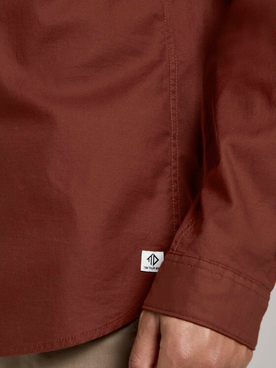 Strukturiertes Hemd - Männer - ochre red Strukturiertes Hemd - Männer - ochre red - 10 - TOM TAILOR Denim