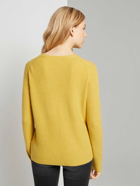 Strukturierter Pullover - Frauen - california sand melange Strukturierter Pullover - Frauen - california sand melange - 2 - TOM TAILOR