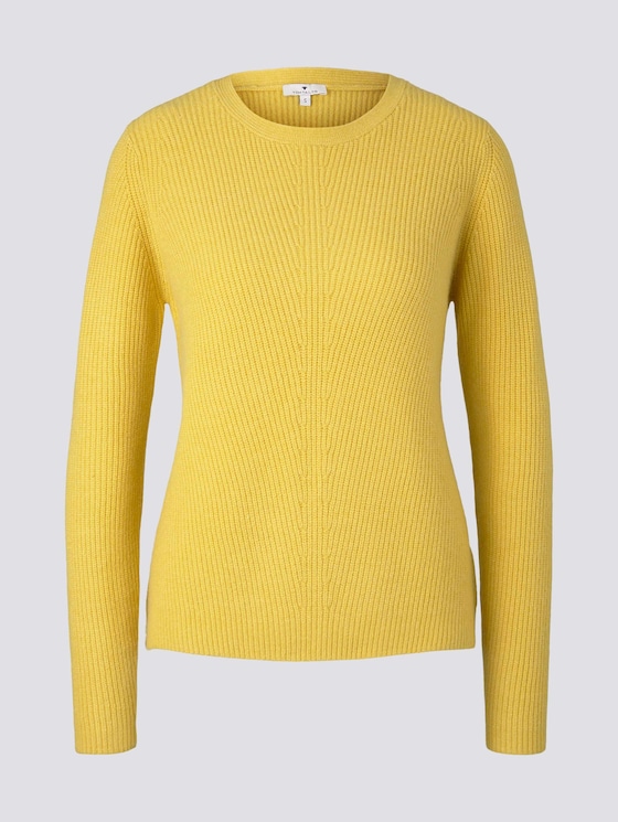 Strukturierter Pullover - Frauen - california sand melange Strukturierter Pullover - Frauen - california sand melange - 7 - TOM TAILOR