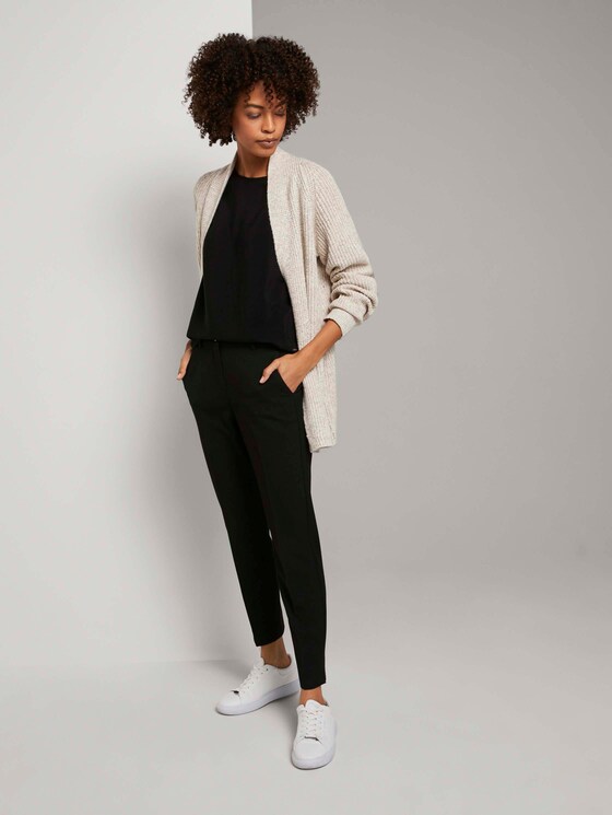 Langer Cardigan mit Ballonärmeln - Frauen - light warm beige melange Langer Cardigan mit Ballonärmeln - Frauen - light warm beige melange - 3 - TOM TAILOR