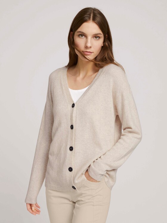 Zacht vest - Vrouwen - smooth light sand melange Zacht vest - Vrouwen - smooth light sand melange - 1 - TOM TAILOR