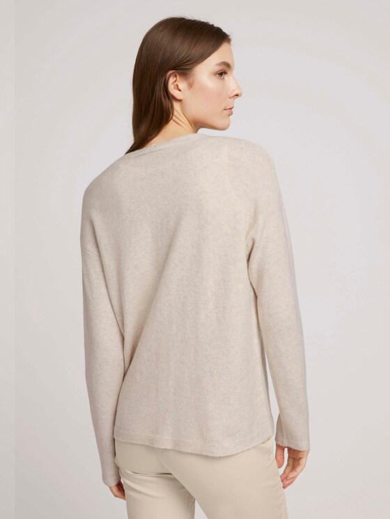 Zacht vest - Vrouwen - smooth light sand melange Zacht vest - Vrouwen - smooth light sand melange - 2 - TOM TAILOR