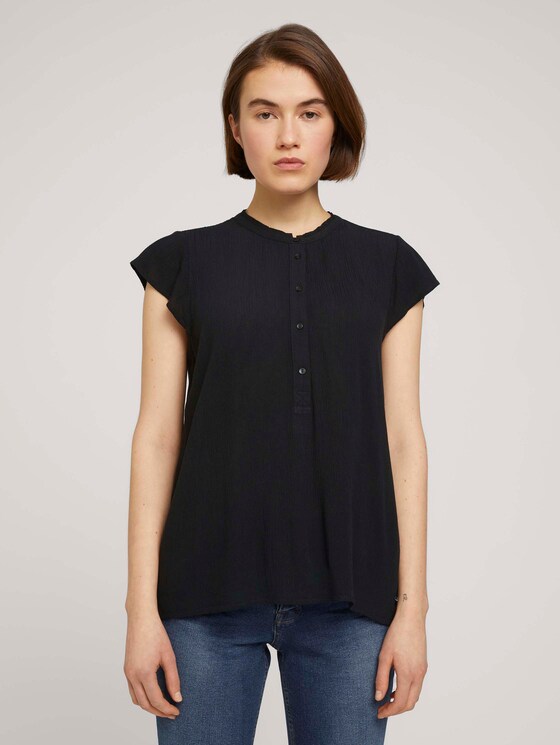 Kurzarm Tunikabluse - Frauen - deep black Kurzarm Tunikabluse - Frauen - deep black - 1 - TOM TAILOR Denim