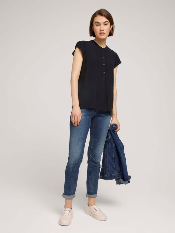 Kurzarm Tunikabluse - Frauen - deep black Kurzarm Tunikabluse - Frauen - deep black - 3 - TOM TAILOR Denim