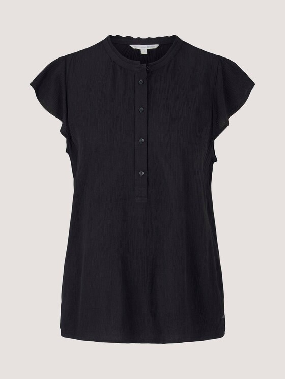 Kurzarm Tunikabluse - Frauen - deep black Kurzarm Tunikabluse - Frauen - deep black - 7 - TOM TAILOR Denim