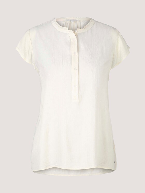Kurzarm Tunikabluse - Frauen - soft creme beige Kurzarm Tunikabluse - Frauen - soft creme beige - 7 - TOM TAILOR Denim