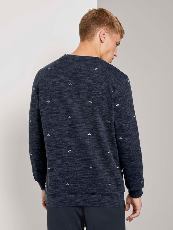Sweatshirt mit kleinen Stickereien - Männer - navy leaf symbol embro Sweatshirt mit kleinen Stickereien - Männer - navy leaf symbol embro - 2 - TOM TAILOR Denim