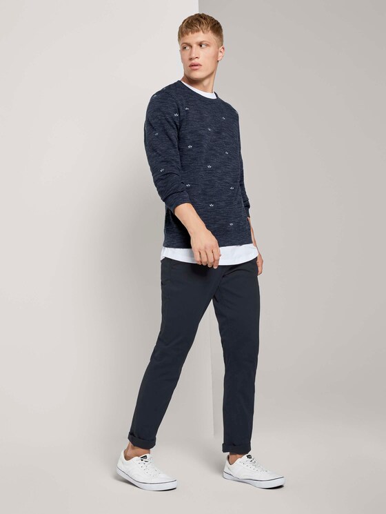 Sweatshirt mit kleinen Stickereien - Männer - navy leaf symbol embro Sweatshirt mit kleinen Stickereien - Männer - navy leaf symbol embro - 3 - TOM TAILOR Denim