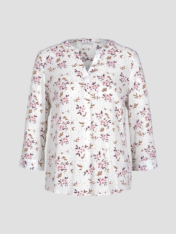 Gemusterte Tunikabluse - Frauen - offwhite floral design Gemusterte Tunikabluse - Frauen - offwhite floral design - 7 - TOM TAILOR