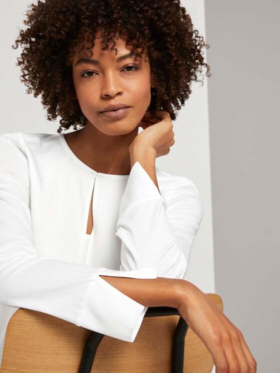 Tunika im Materialmix - Frauen - Whisper White Tunika im Materialmix - Frauen - Whisper White - 10 - Mine to five