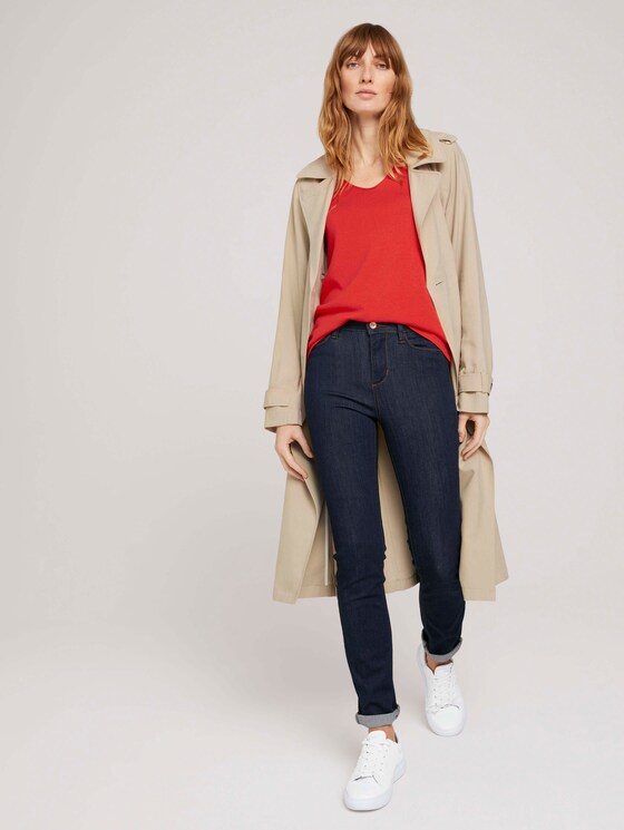 Basic Pullover mit V-Ausschnitt - Frauen - Strong Red Basic Pullover mit V-Ausschnitt - Frauen - Strong Red - 3 - TOM TAILOR