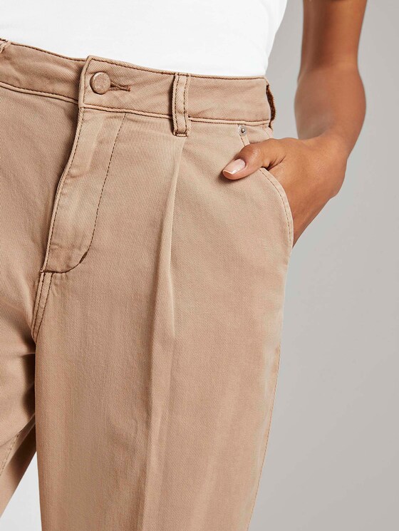 Taps toelopende Jeans met Geplooid Detail - Vrouwen - light ginger Taps toelopende Jeans met Geplooid Detail - Vrouwen - light ginger - 10 - Mine to five