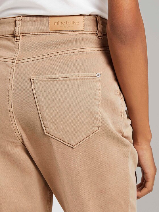 Taps toelopende Jeans met Geplooid Detail - Vrouwen - light ginger Taps toelopende Jeans met Geplooid Detail - Vrouwen - light ginger - 9 - Mine to five