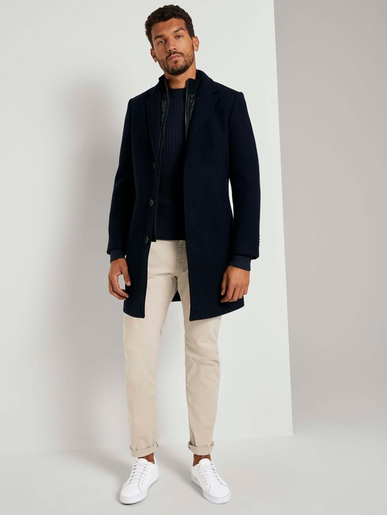 Strukturierter Pullover mit Wollanteil - Männer - Sky Captain Blue Strukturierter Pullover mit Wollanteil - Männer - Sky Captain Blue - 3 - TOM TAILOR