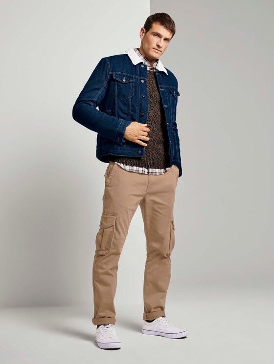 Weicher Pullover in Mélange-Optik - Männer - brown navy mouline Weicher Pullover in Mélange-Optik - Männer - brown navy mouline - 3 - TOM TAILOR