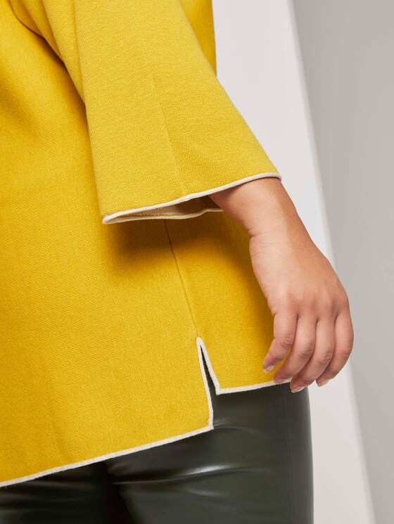Dubbellaags gebreide trui - Vrouwen - california sand yellow Dubbellaags gebreide trui - Vrouwen - california sand yellow - 10 - My True Me