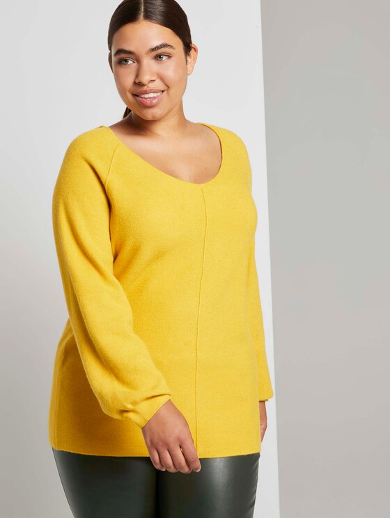 Strickpullover mit Struktur - Frauen - california sand melange Strickpullover mit Struktur - Frauen - california sand melange - 5 - My True Me