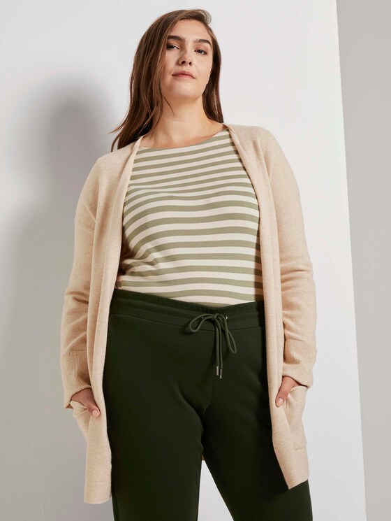 Curvy - Cardigan mit strukturierter Oberfläche - Frauen - sand dune melange Curvy - Cardigan mit strukturierter Oberfläche - Frauen - sand dune melange - 5 - My True Me