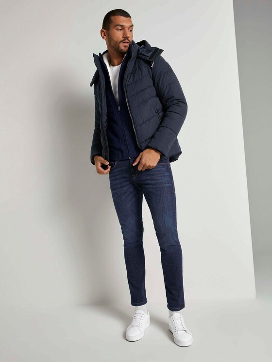 Strickjacke mit Innenfutter - Männer - Sky Captain Blue Strickjacke mit Innenfutter - Männer - Sky Captain Blue - 3 - TOM TAILOR