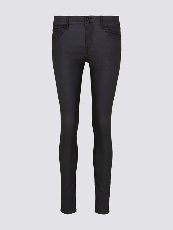 Jona Extra Skinny Jeans in Lederoptik - Frauen - coated black denim Jona Extra Skinny Jeans in Lederoptik - Frauen - coated black denim - 7 - TOM TAILOR Denim