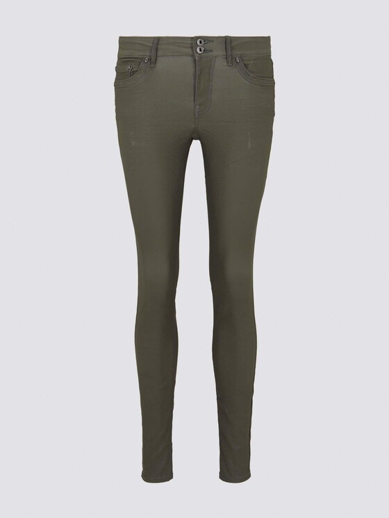 Jona Extra Skinny Jeans in Lederoptik - Frauen - dark green Jona Extra Skinny Jeans in Lederoptik - Frauen - dark green - 7 - TOM TAILOR Denim