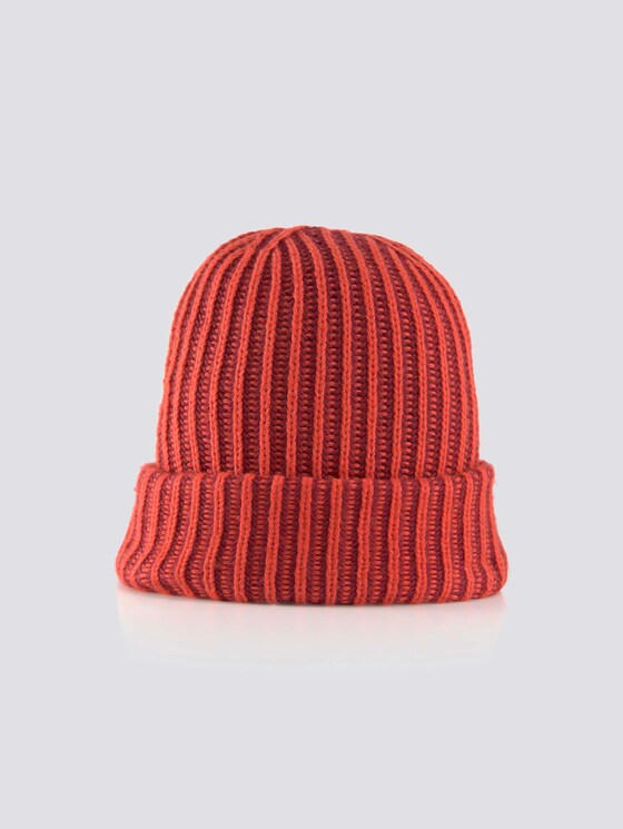 Gerippte Beanie - Frauen - Molten Lava Red Gerippte Beanie - Frauen - Molten Lava Red - 7 - Mine to five