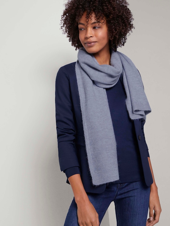 Soft knitted scarf - Women - fern blue Soft knitted scarf - Women - fern blue - 5 - Mine to five