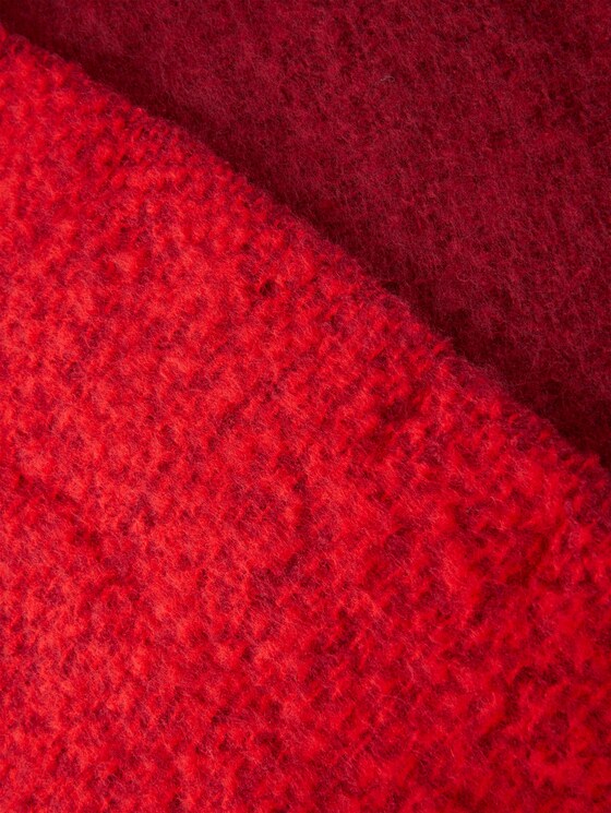 Soft oversized scarf with coloured stripes - Women - Molten Lava Red Soft oversized scarf with coloured stripes - Women - Molten Lava Red - 9 - Mine to five