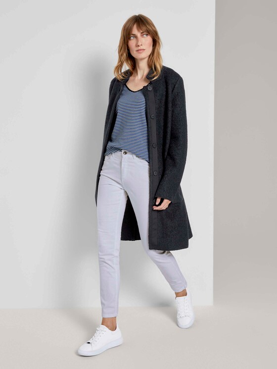 Langarmshirt - Frauen - blue navy popcorn structure Langarmshirt - Frauen - blue navy popcorn structure - 3 - TOM TAILOR