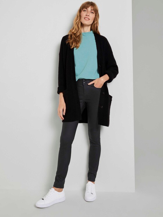 3/4 Arm Shirt mit Ottoman Struktur - Frauen - Salvia 3/4 Arm Shirt mit Ottoman Struktur - Frauen - Salvia - 3 - TOM TAILOR