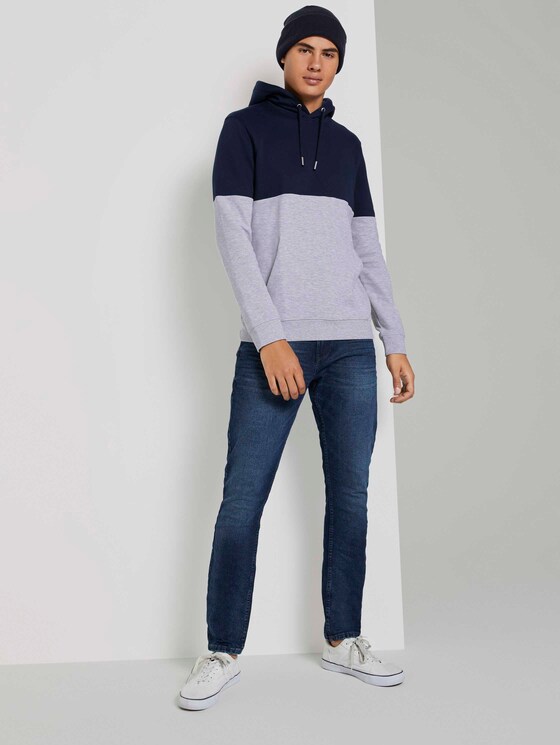 Hoodie mit Blockstreifen - Männer - Sky Captain Blue Hoodie mit Blockstreifen - Männer - Sky Captain Blue - 3 - TOM TAILOR Denim