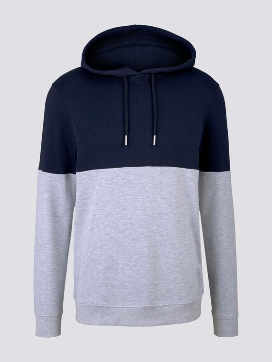 Hoodie mit Blockstreifen - Männer - Sky Captain Blue Hoodie mit Blockstreifen - Männer - Sky Captain Blue - 7 - TOM TAILOR Denim