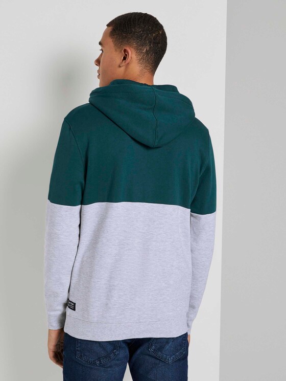 Hoodie mit Blockstreifen - Männer - Deep Green Lake Hoodie mit Blockstreifen - Männer - Deep Green Lake - 2 - TOM TAILOR Denim