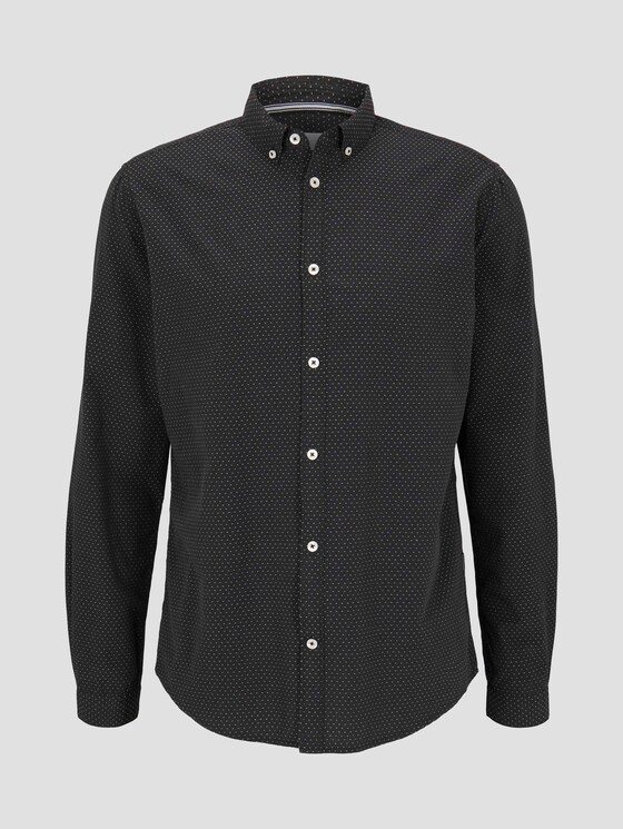 Fein gemustertes Hemd - Männer - black by burgundy white dobby Fein gemustertes Hemd - Männer - black by burgundy white dobby - 7 - TOM TAILOR