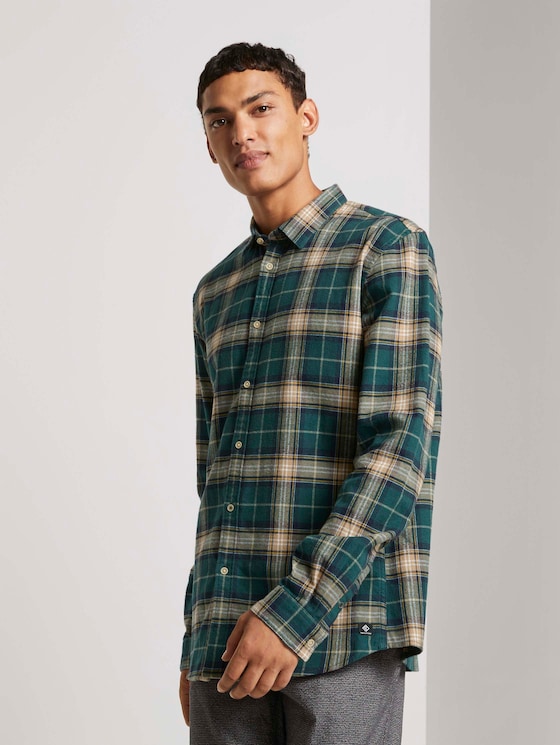 Kariertes Hemd - Männer - green multicolor check Kariertes Hemd - Männer - green multicolor check - 5 - TOM TAILOR Denim