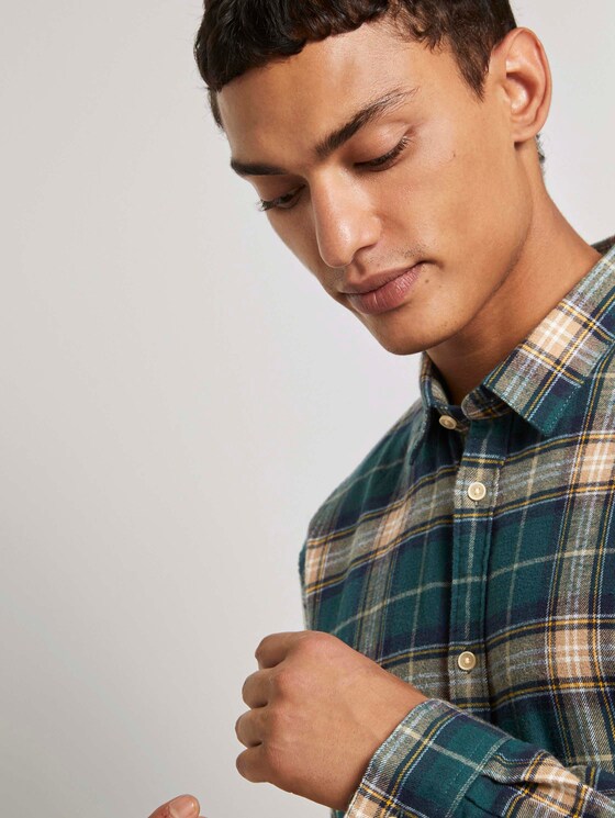 Kariertes Hemd - Männer - green multicolor check Kariertes Hemd - Männer - green multicolor check - 9 - TOM TAILOR Denim