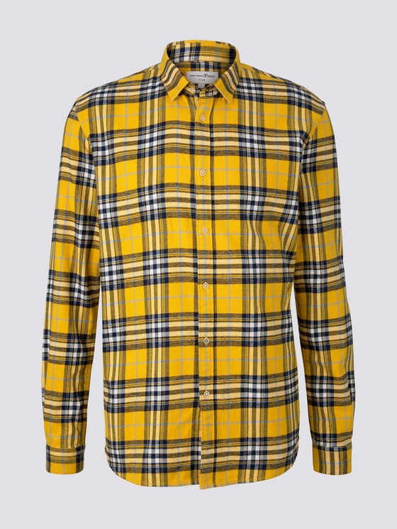 Kariertes Hemd - Männer - mustard multicolor check Kariertes Hemd - Männer - mustard multicolor check - 7 - TOM TAILOR Denim