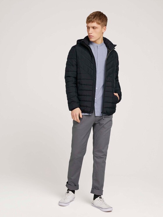 Hemd mit Waffelstruktur - Männer - off white grindle waffle Hemd mit Waffelstruktur - Männer - off white grindle waffle - 3 - TOM TAILOR Denim