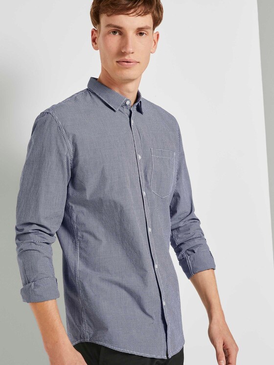 Patterned shirt slim fit - from TOM Denim