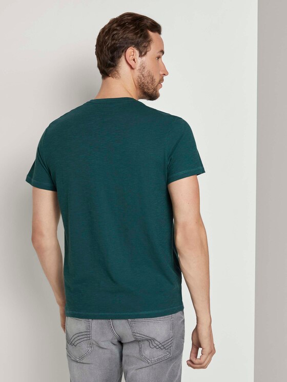 Print T-Shirt - Männer - Stroke Green Print T-Shirt - Männer - Stroke Green - 2 - TOM TAILOR