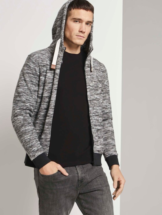 Weiche Fleecejacke mit Kapuze - Männer - Sky Captain Blue Weiche Fleecejacke mit Kapuze - Männer - Sky Captain Blue - 5 - TOM TAILOR