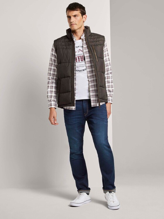 Langarmshirt mit Print - Männer - Off White Langarmshirt mit Print - Männer - Off White - 3 - TOM TAILOR